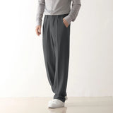 Wiaofellas  -  Anti-wrinkle-free Ironing Trousers for Men Slim Feet High-end Formal Suit Pants Casual Nine-point Pants