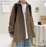 Wiaofellas  -  Men's Trendy Outerwear Ins Men's Trendy Cool Loose New Outerwear Woolen Jacket Men's Outerwear