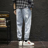 Wiaofellas  -  New Hip Hop Harem Jeans Pants Men Loose Joggers Denim Casual Sweatpants Korea Ankle Length Trousers Streetwear Male Clothes