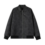WIAOFELLAS  -  Spring Short Jacket Men Fashion Retro Tie Dye Jacket Men Streetwear Hip-hop Loose Bomber Jacket Mens Motorcycle Jackets Coat
