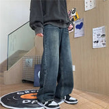 WIAOFELLAS  -  Autumn Baggy Jeans Men Fashion Casual Wide Leg Jean Streetwear Loose Hip Hop Straight Denim Pants Mens LOOSE Trousers