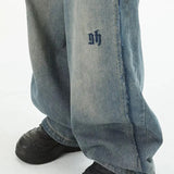 Wiaofellas Fashion Punk Baggy Boyfriend Jeans For Women Men Zippers Pockets Y2k Pant Vintage Streetwear Wide Leg Trousers Kop Denim Jeans
