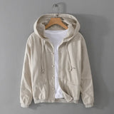WIAOFELLAS  -  New Designer Italy Quality Linen Hooded Jacket For Men Casual Trend Spring Autumn Outerwear Blazer Top Clothes Chaquetas Jaqueta