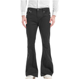 Wiaofellas  -  Men Europe and the United States fashion high street wide leg flared jeans new trend straight pants for men