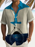 Wiaofellas  -  Summer Leisure Short Sleeved Polo Shirt With Men's Flower Pattern, Monotonous And Breathable Polo Shirt, Men's Clothing