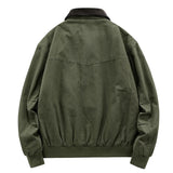 WIAOFELLAS  -  Retro Men's Autumn and Winter New Loose Fitting Workwear with Thickened Warm Collar Jacket