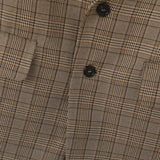WIAOFELLAS  -  Men Blazer Plaid Lapel Long Sleeve Button Casual Suits Men Streetwear Autumn Fashion Leisure Male Coats S-5XL