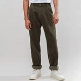 Wiaofellas  -  Spring Autumn New Stylish Straight Cargo Pants Men Casual Texture Corduroy Trousers For Men Loose High-waisted Pants Streetwear