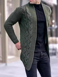 Wiaofellas  -  Autumn Men Casual Fashion Cardigan Sweater Elegant Solid Color Knit Coat Hombre Tops Male All-match Outwear Men's Clothing