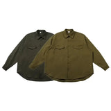 WIAOFELLAS  -  Men Japanese Streetwear Vintage Fashion Loose Casual Oversize Long Sleeve Cargo Shirt Cityboy Plus Size Shirts Blouses