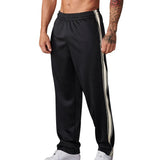 WIAOFELLAS  -  Mens Sports Pants Gym Jogging Striped Trousers Autumn Fitness Simple Daily All-Match Comfort Male Casual Pants Men'S Clothing