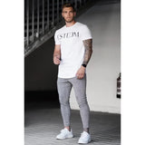 WIAOFELLAS  -  Men Pliad Sweatpants Joggers Pants Spring Autumn  Casual Sport Drawstring Elastic Waist Slim Long  Street Wear