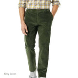 WIAOFELLAS  -  Men's Casual Pants  Men Straight Tube Wide Pants Spring Autumn Male Corduroy Pants Khaki Black Flat Heavyweight Trousers