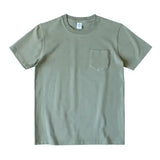WIAOFELLAS  -  265g Thick Retro Cotton Heavy T-shirts Seamless Round Neck Pocket Short-sleeved Tshirts Men Tops Tee Breathable Skin-friendly