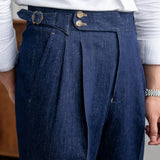 Wiaofellas  -  High Quality Italy Business Dress Pants Men Office Social Suit Pants Casual Wedding Groom Trouser Casual Blue
