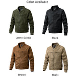 WIAOFELLAS Casual Male Suede Thick Cotton Jacket Autumn Winter Long Sleeve Pocket Solid Color Zip-Up Top Clothing Coat Jackets For Men