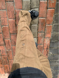 Wiaofellas  -  Brown Straight Leg Workwear Trousers Men Summer Loose Logging Sle High Street Vibe Knife  Casual Pants Youth Faion