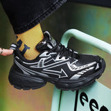 WIAOFELLAS  -  Men's Casual Sneakers Comfortable Running Sports Shoes Soft Tennis Shoes Vintage Trainers Lace Up Walking Jogging Sneakers 39-44