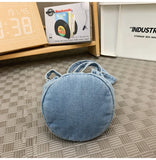 WIAOFELLAS  -  Denim messenger bag men's shoulder bag women's new design niche design fashion brand student mobile phone bag
