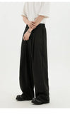 WIAOFELLAS  -  Black Suit Pants Men Oversized Fashion Social Mens Dress Pants Korean Loose Wide Leg Pants Mens Office Formal Trousers M-3XL