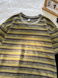 Wiaofellas  -  Men Oversized Streetwear Cotton Striped T Shirts Summer Mens Japanese Fashions Harajuku T-Shirt Male Vintage Tees D190