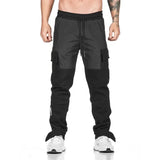 Wiaofellas  -  Cargo Pants for Men Joggers Trousers Man Autumn Slim Grey New in Regular Fit Casual Spandex Harajuku High Quality Korean Style
