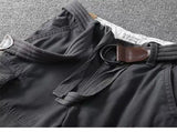 WIAOFELLAS  -  Summer Fashion Retro Workwear Cotton Shorts For Men Heavy Water Wash Multi Pocket Pants Loose Straight Leg Trendy Man Short