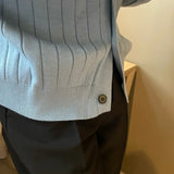 WIAOFELLAS  -  New Knitted Sweater Men's Spring and Autumn Trend Solid Color V-neck Casual Tops for Youth Breathable Thin Sweater Cardigan