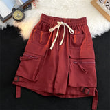 Wiaofellas  -  American Sle Workwear orts Men Summer Japanese Trendy Brand Multi ket Casual Five orts Pure Cotton Waed Large orts