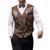 WIAOFELLAS  -  Autumn And Winter New Men's Solid Color V-Neck Vest Jacket French Retro Fashion Trend Slim Casual Breathable Niche Men's Tops