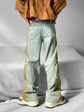 WIAOFELLAS  -  New High Street Vintage Baggy Jeans Washed and Old Y2K Men and Women Sagging Streetwear Hip-hop Straight Jeans Long Pants Korean