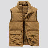 WIAOFELLAS  -  New Vest Men Winter Sleeveless Jackets Winter Warm Coat Vest Men Casual Solid Waistcoat Outwear Chalecos Para Hombre