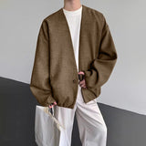 WIAOFELLAS  -  Men Jackets Solid Color Long Sleeve Open Stitch Casual Male Thin Coats Loose Streetwear Fashion Cardigan Outerwear Men