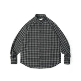 WIAOFELLAS  -  Loose Long Sleeve Plaid Shirt Casual Style for Men And Women Spring Autumn Korean Version Fashionable Top Coat Lazy Style