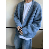 WIAOFELLAS  -  American fashion brand high-end sweater jacket Maillard retro wool cardigan knitted top men jersey for women