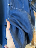 WIAOFELLAS  -  Summer Lightweight Breathable Lyocell Cotton Denim Shirts Men Women Loose Casual Short Sleeve Vintage Shirts Cityboy Blouses