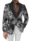 WIAOFELLAS  -  New Spring and Autumn Men's Casual Suit Digital Printing Tie Dyeing Classic Tiger Fashion Street Party Dress Coat Large size Top