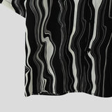 WIAOFELLAS  -  Men Shirt Printing Summer Lapel Short Sleeve Loose Casual Men Clothing Streetwear 2025 Korean Style Fashion Male Shirts