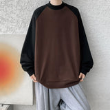WIAOFELLAS  -  Spring Autumn New Casual Sweatshirts Men Harajuku Loose Streetwear Hoodies Male O-Neck Patchwork Pullover Hoody Plus Size M-8XL