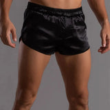 Wiaofellas  -  Silk Arlo Men's Underwear Ultra-Short Pants Comfortable Loose Fit Home Sleepwear plus Size Available Casual Pants