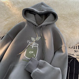WIAOFELLAS  -  Autumn Kawaii Cartoon Graphic Hoodies Men's Y2K Streetwear Personality Sweatshirts Hip Hop Fashion Fleece Baggy Pullover Hoody