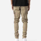 Wiaofellas Leisure multi pocket workwear slim fit straight leg small ankle sports jogger cargo pants