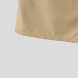 Wiaofellas  -  Men's Shirt Solid Color Pleated Sleeveless Shawl Tops Streetwear Summer Loose Camisas Masculina Fashion Men Clothes