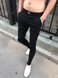 Wiaofellas  -  Cool Casual Men's Slim Fit Nine-Piece Pants Striped Sports Harlan Trousers Korean Version Trendy Cuffed Harem Pants