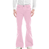 Wiaofellas  -  Men Europe and the United States fashion high street wide leg flared jeans new trend straight pants for men