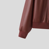 WIAOFELLAS  -  Men Jackets PU Leather Patchwork Stand Collar Long Sleeve Zipper Coats Men Streetwear Loose Punk Style Fashion Jackets