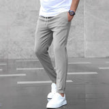 Wiaofellas  -  Business Casual Men's Pants Micro Beam Sports Versatile Long Trousers Comfortable Fit Summer Fashion
