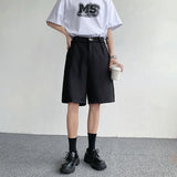WIAOFELLAS  -  Summer Suit Shorts Men Fashion Social Mens Dress Shorts Korean Business Casual Black Shorts Mens Office Formal Shorts M-2XL