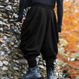Wiaofellas  -  Spring Men High Street Harlen Pants Casual Solid Color Oversized Drawstring Joggers Outdoor Climbing Legging Trousers