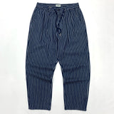 WIAOFELLAS  -  Striped slacks Loose straight cone slacks Hip hop niners wide leg striped slacks